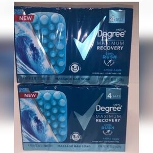 Degree Maximum Recovery Cool Rush Bar Soap Nubs Epsom Salt + Electrolytes 8 Bars